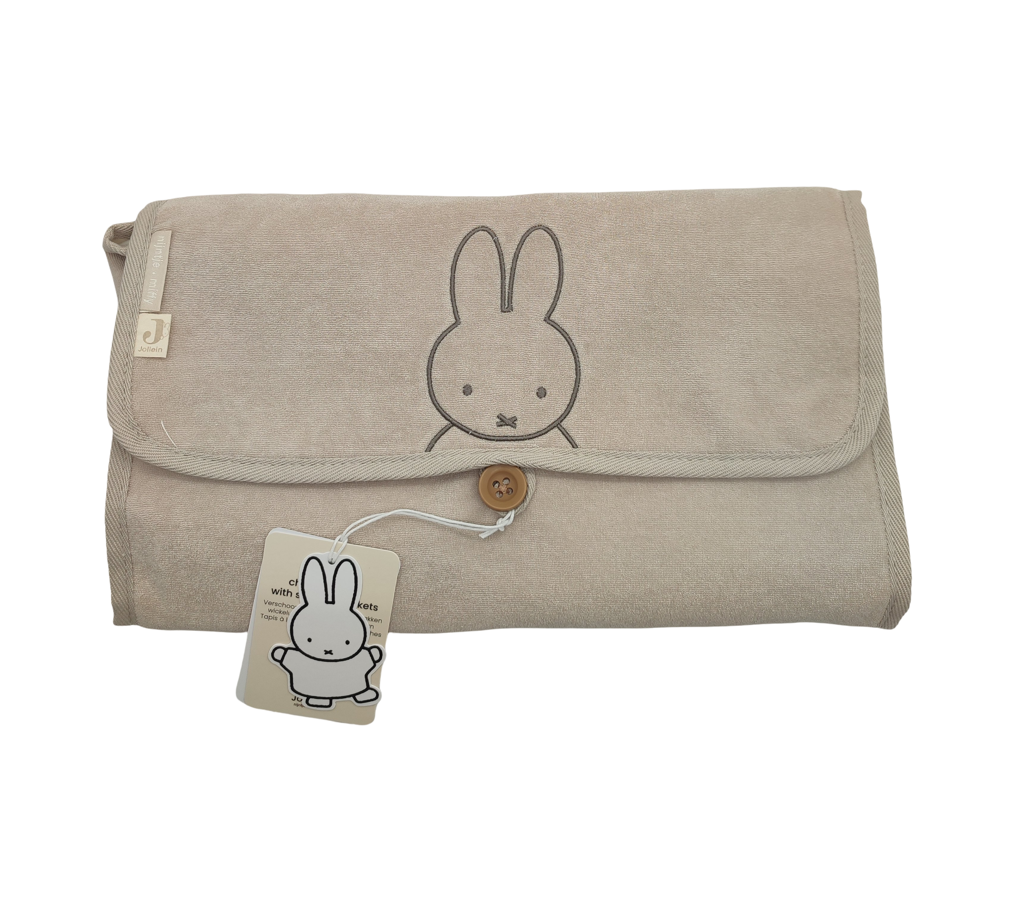 Jollein Wickelauflage aus Frottee Miffy Nougat