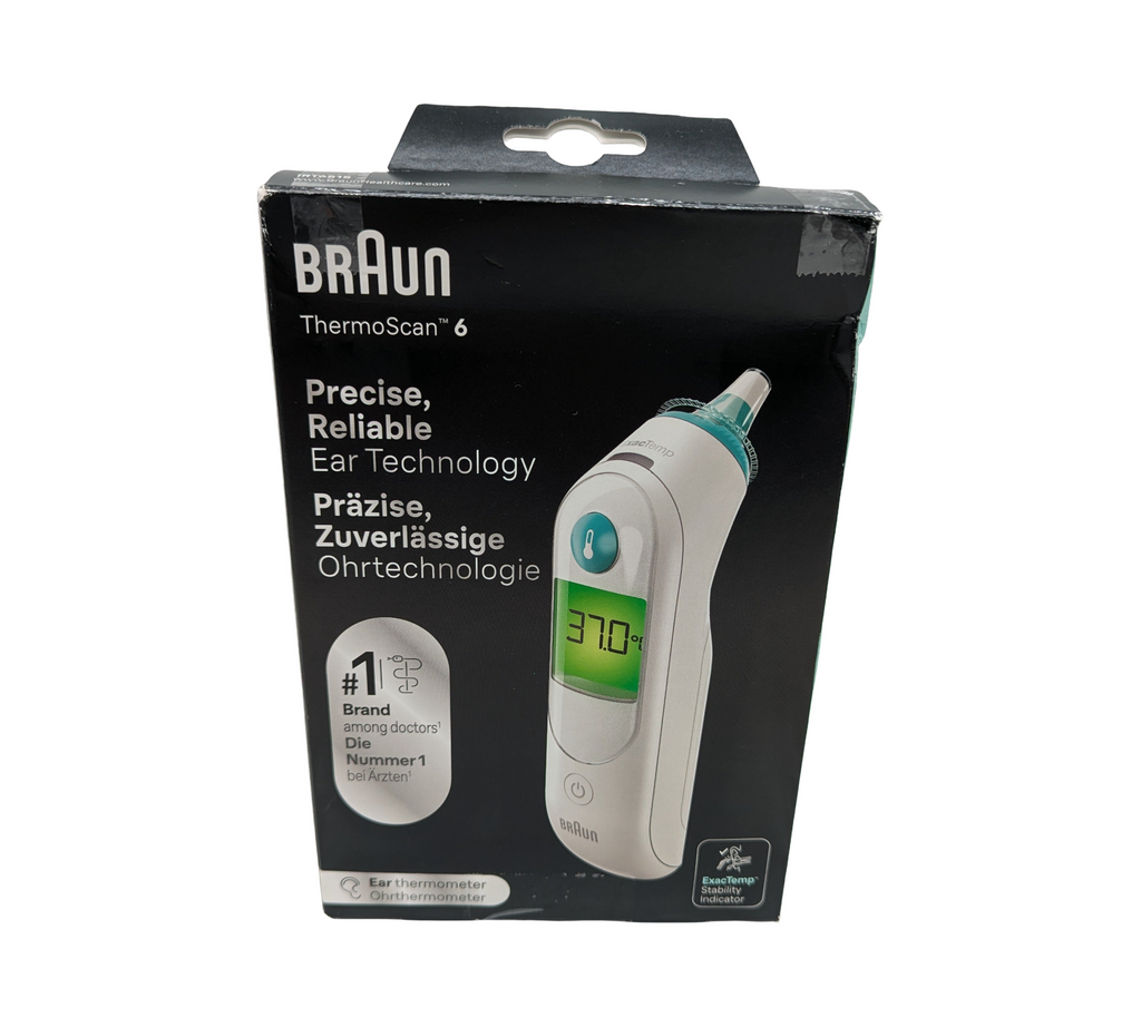 Braun ThermoScan 6 Ear Thermometer ExacTemp Digital Display