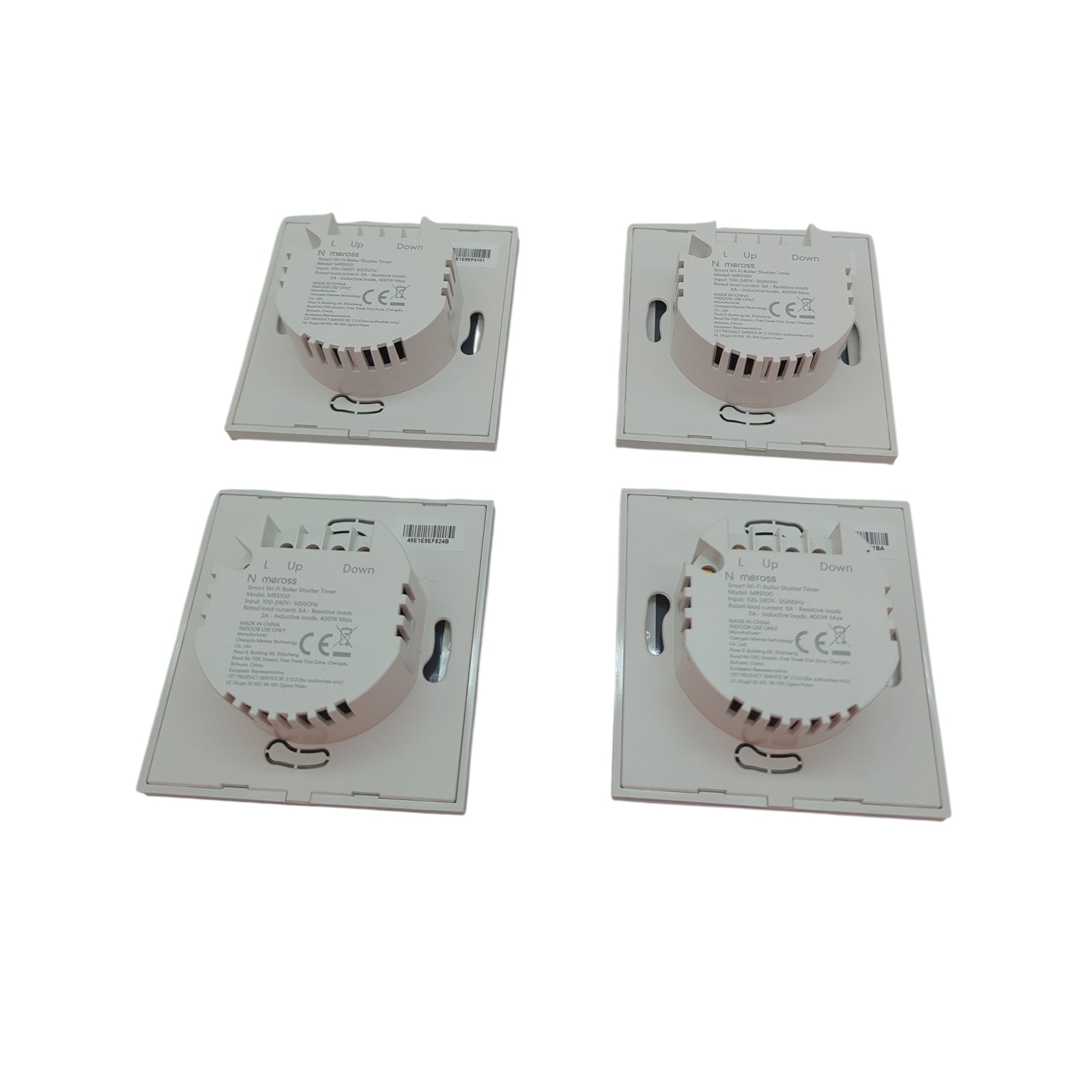 Meross Rolladenschalter WLAN 4er HomeKit Alexa Google Home 80x80mm