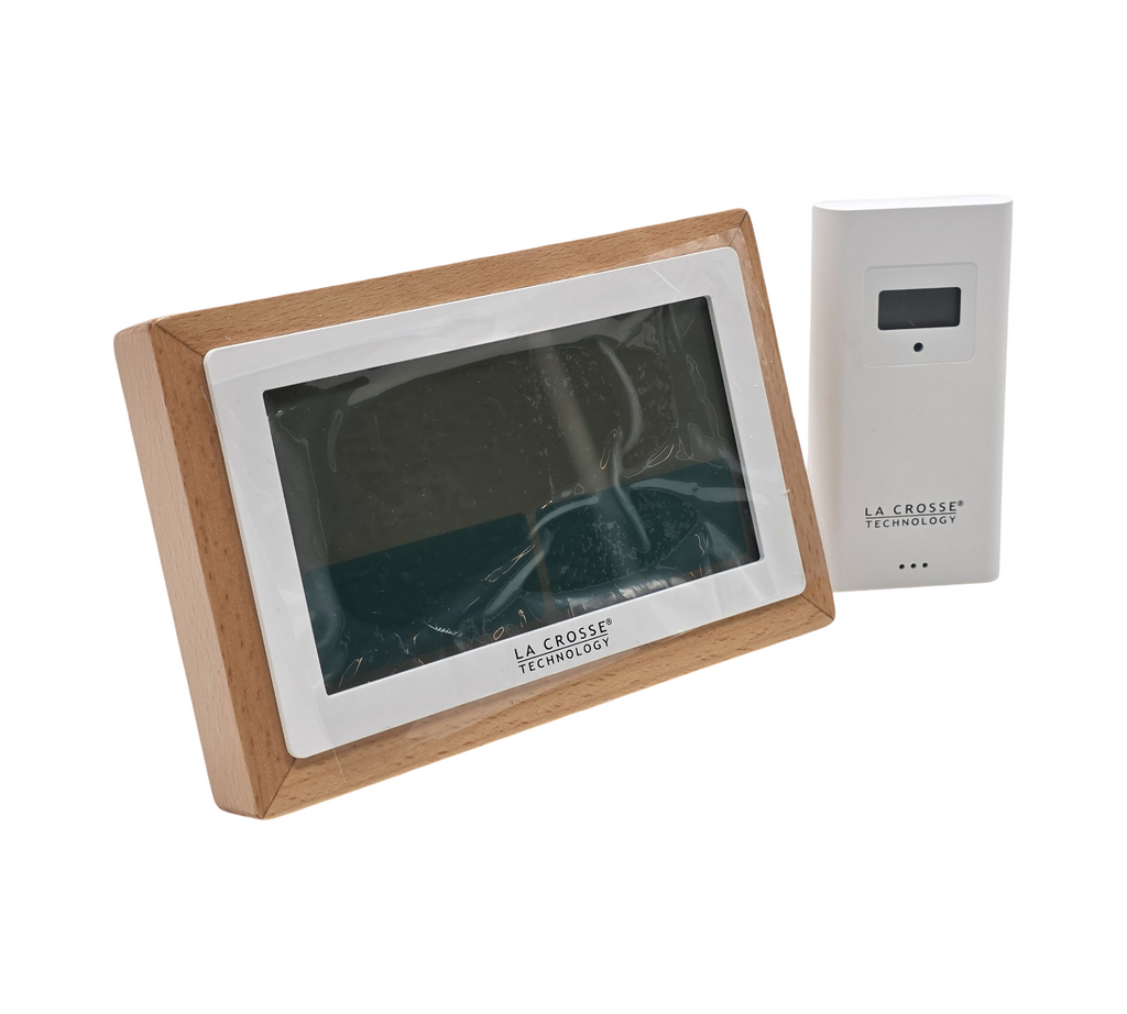 La Crosse Technology Wetterstation mit Holzkontur