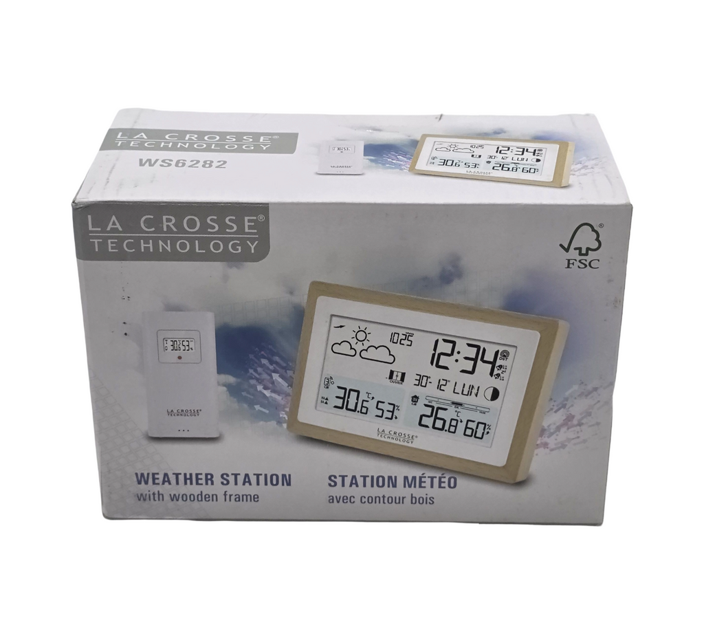 La Crosse Technology Wetterstation mit Holzkontur