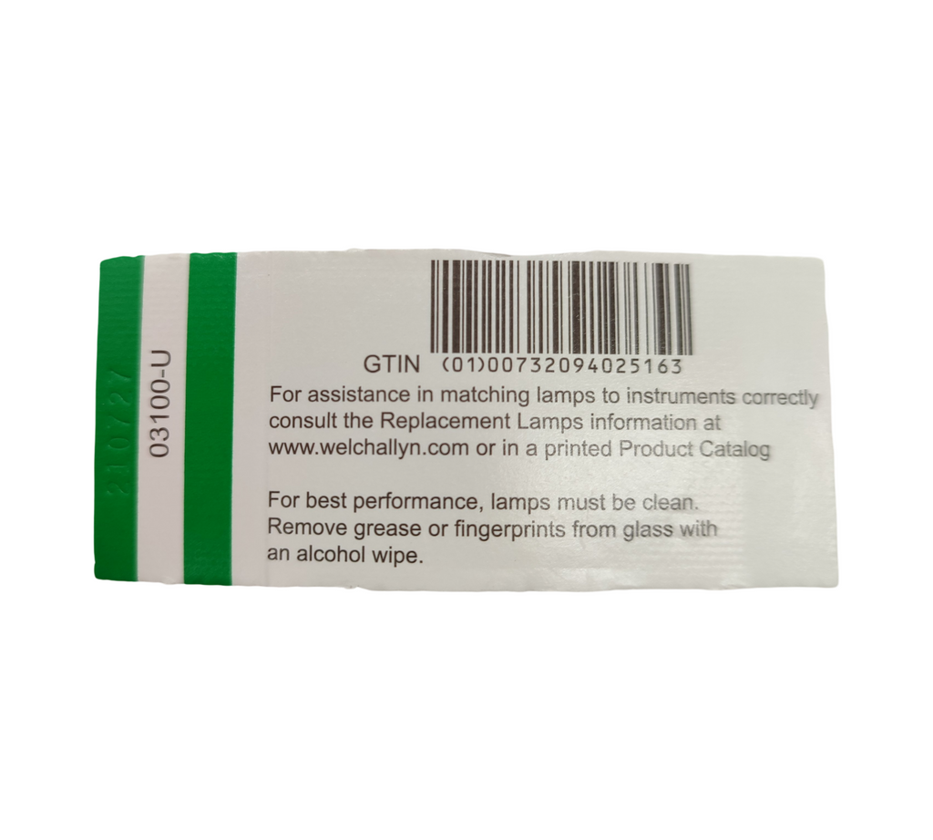 Welch Halogen Allyn 03100-u Ampulle