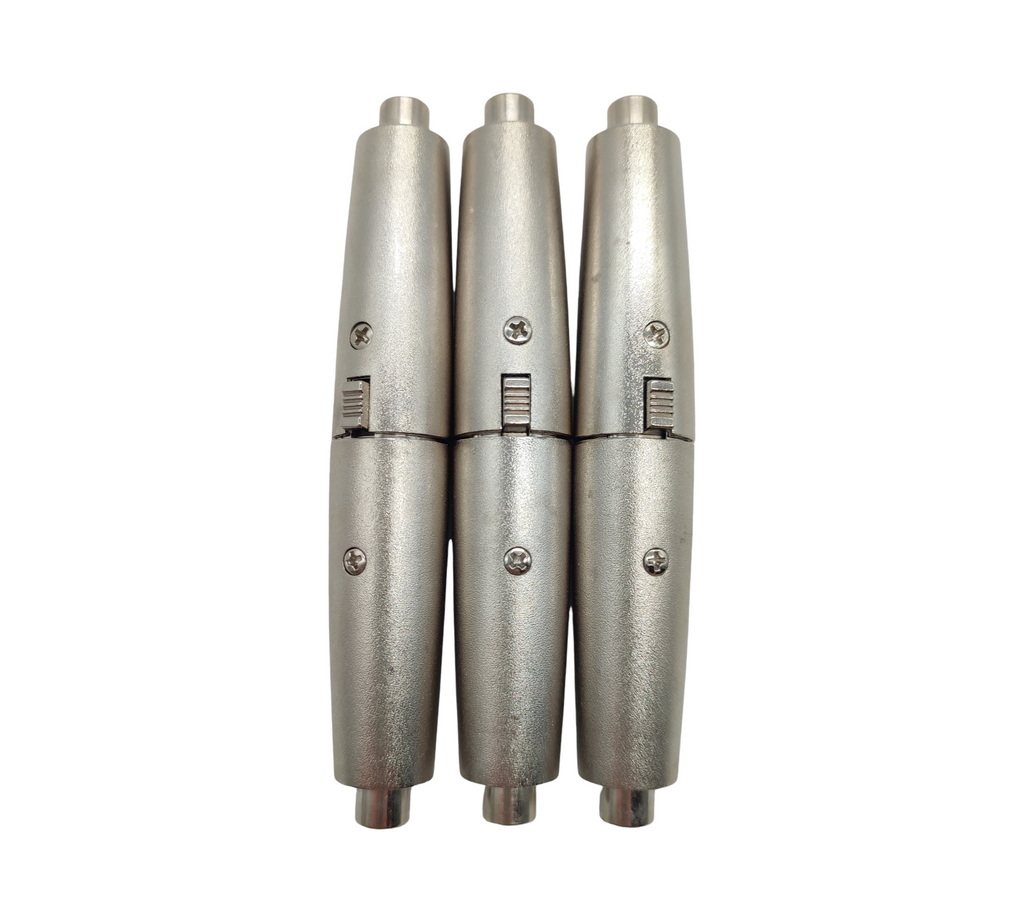 Xiatiaosann Cinch auf XLR 3-Pin Adapter RCA Silber