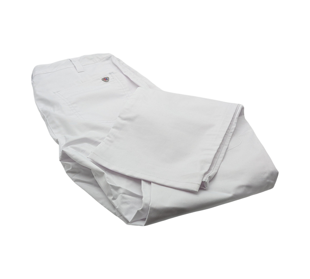 BP Damen Chinos Stretch Mischgewebe Weiß Größe 40