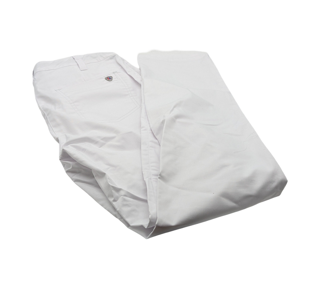 BP Damen Chinos Stretch Mischgewebe Weiß Größe 40