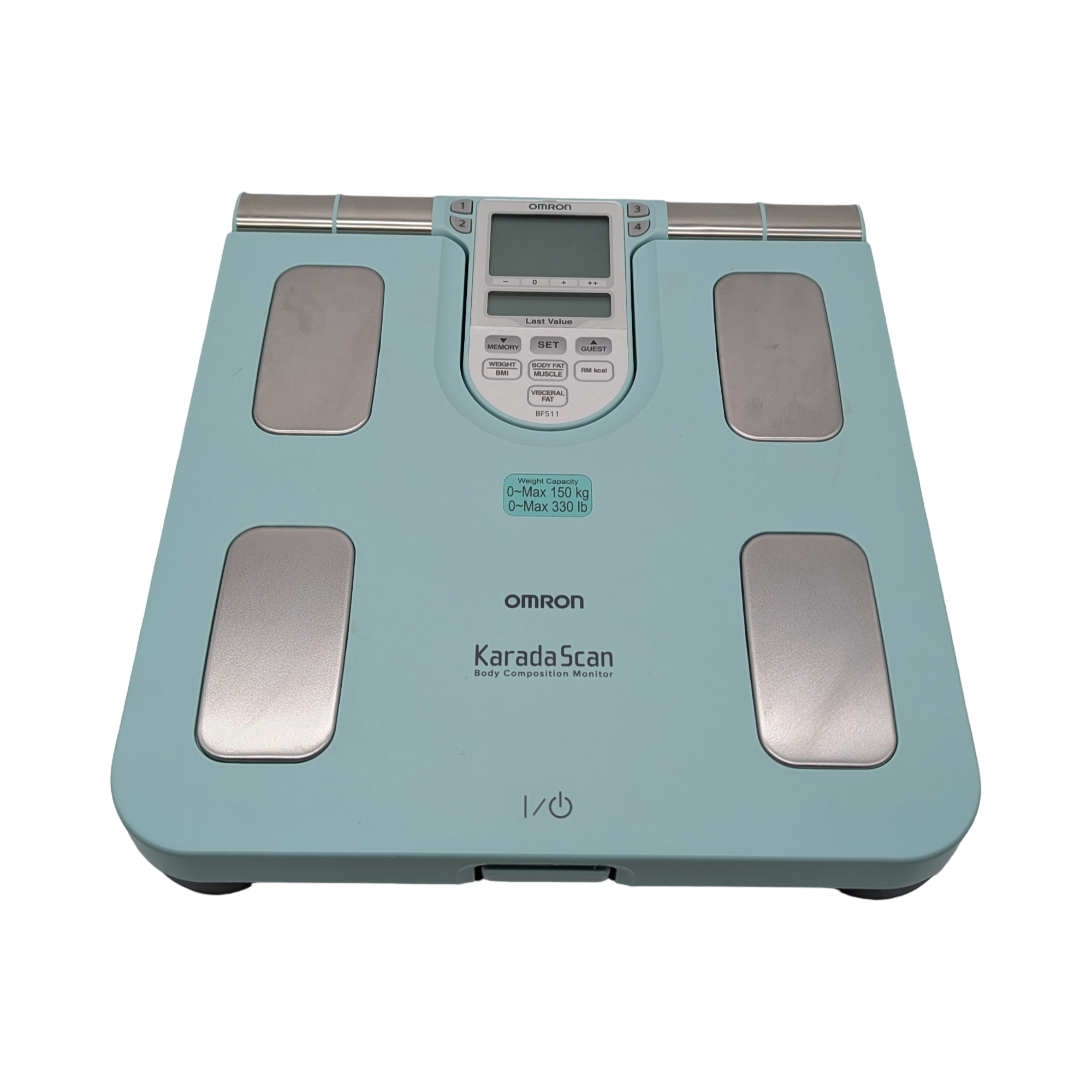 OMRON BF511 Körperanalysegerät Körperfettwaage Hand Fußsensoren