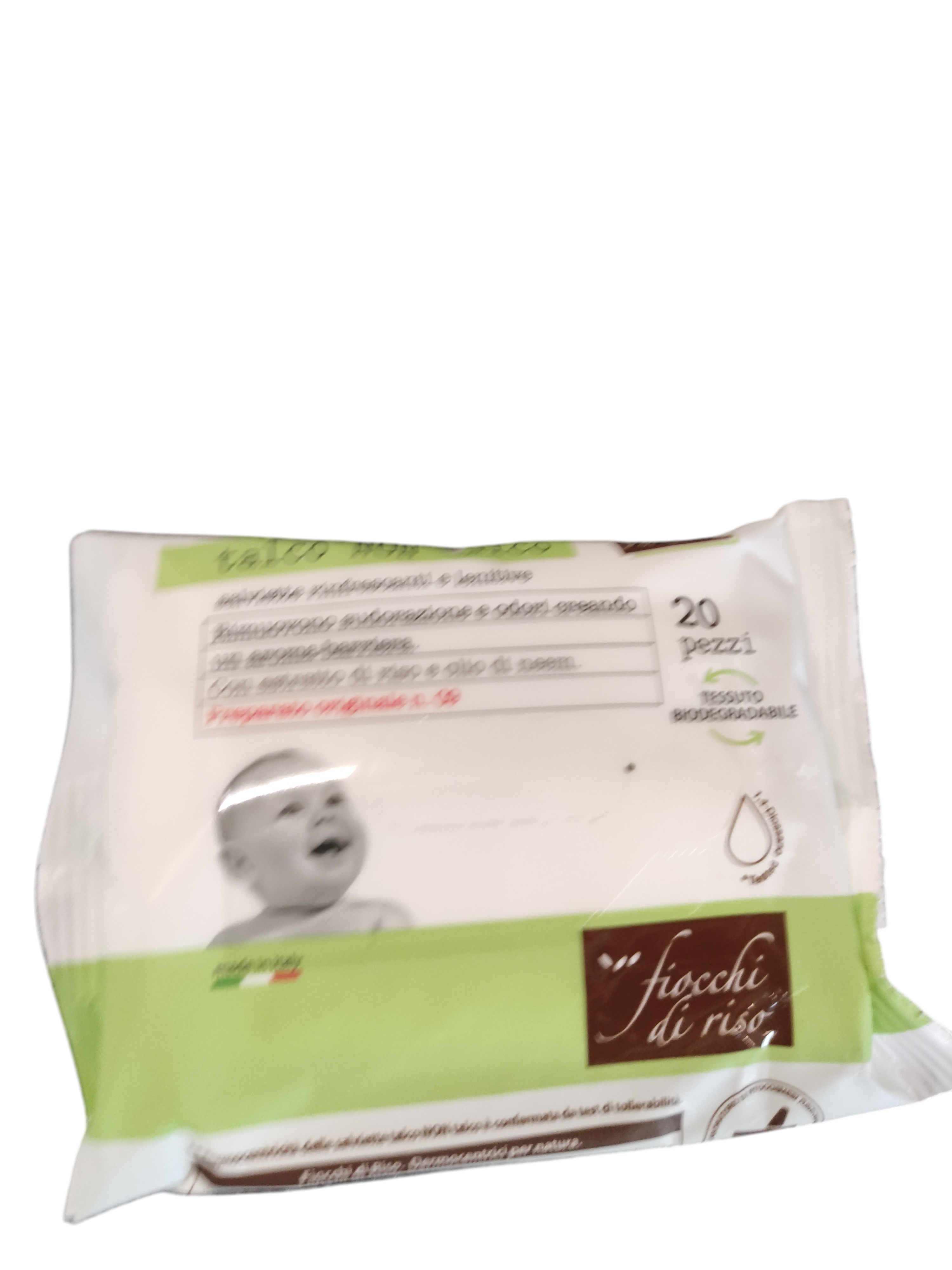 Fiocchi di Riso Bath Box Geschenkset Baby Bad Waschgel Creme Bademantel
