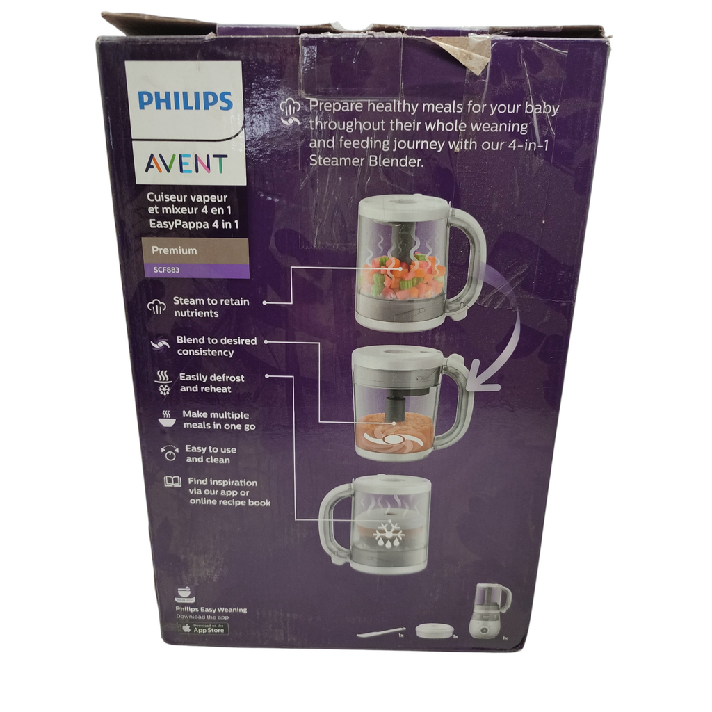 Philips Avent 4-in-1 Dampfgarer Mixer Babynahrungszubereiter