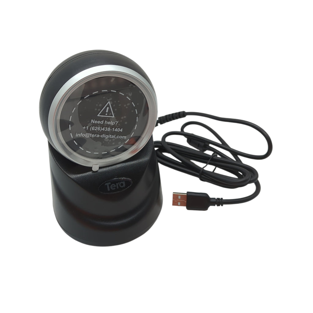 Tera Desktop Barcode Scanner 1D 2D QR USB Wired