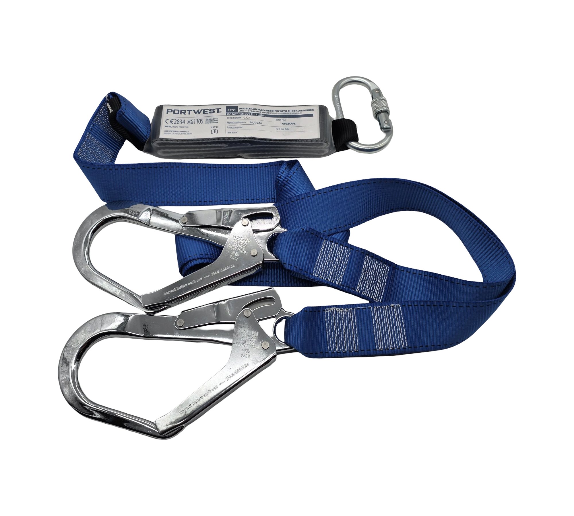 Portwest FP51RBR Auffangschlinge Falldämpfer Blau