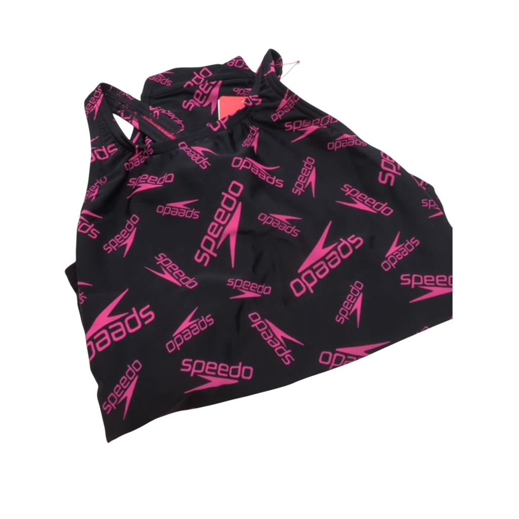 Speedo Boom Logo Allover Medalist Badeanzug Damen Größe 32