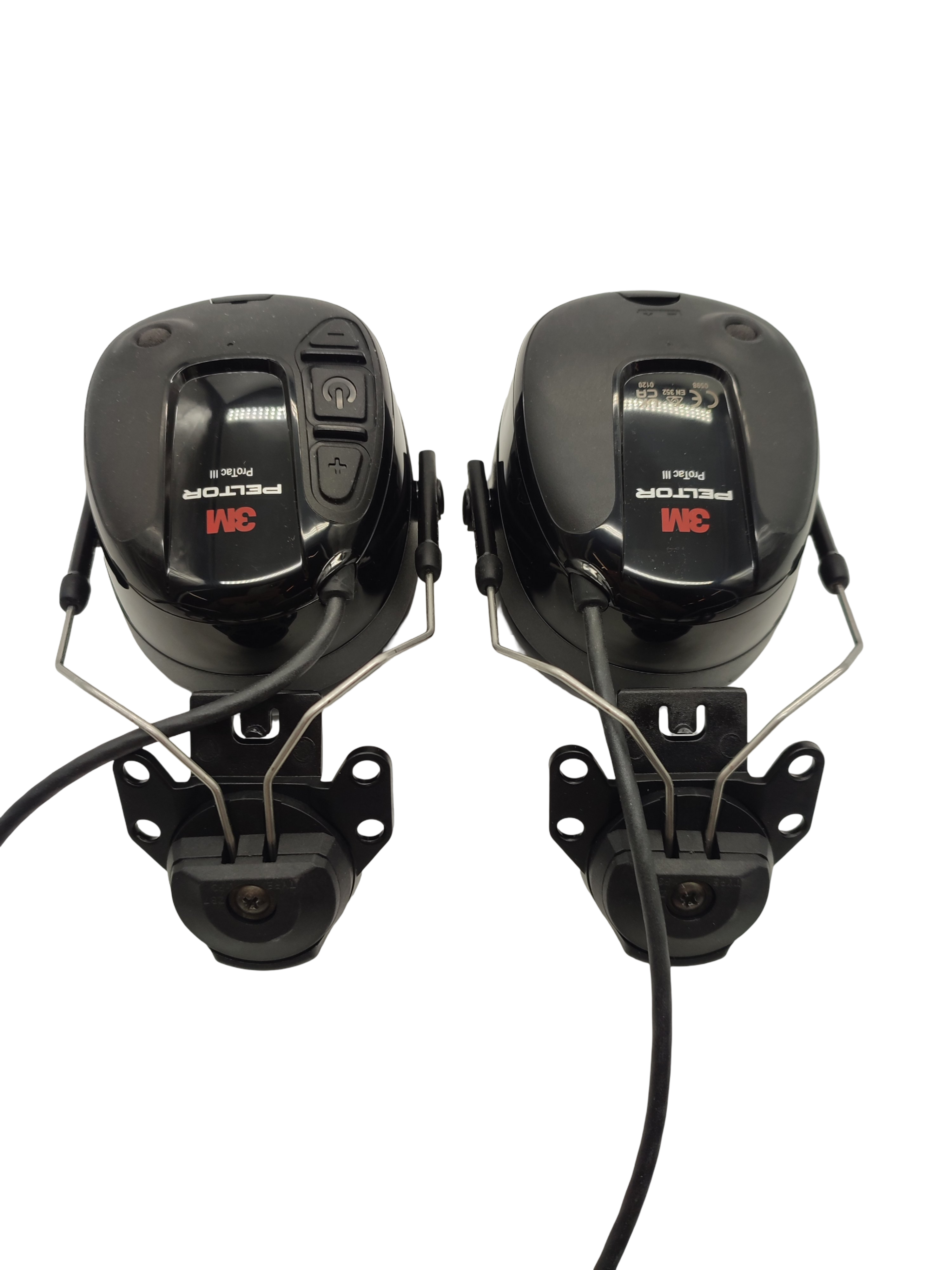 3M Peltor ProTac III MT13H221P3E Hearing Protection Headset Helmet Version Black