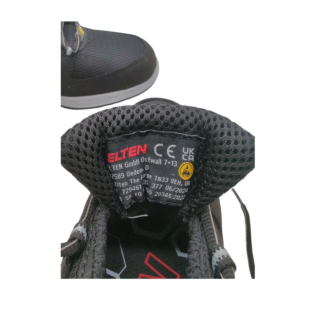 ELTEN Sicherheitsschuhe MADDOX Low ESD S3 Herren schwarz/grau Größe 47