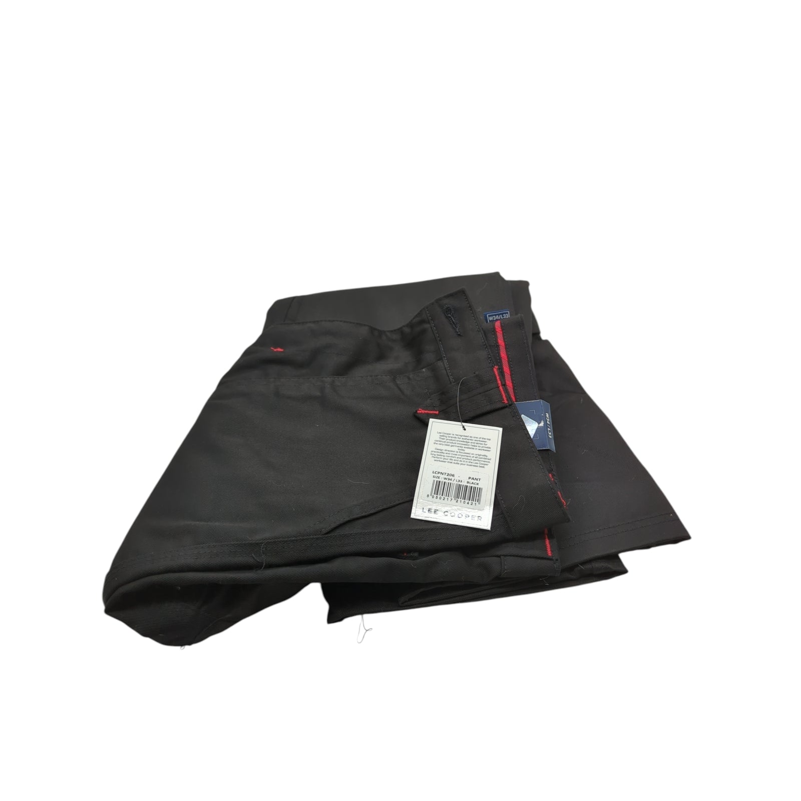 Lee Cooper LCPNT206 Arbeitshose 34W/33L Schwarz