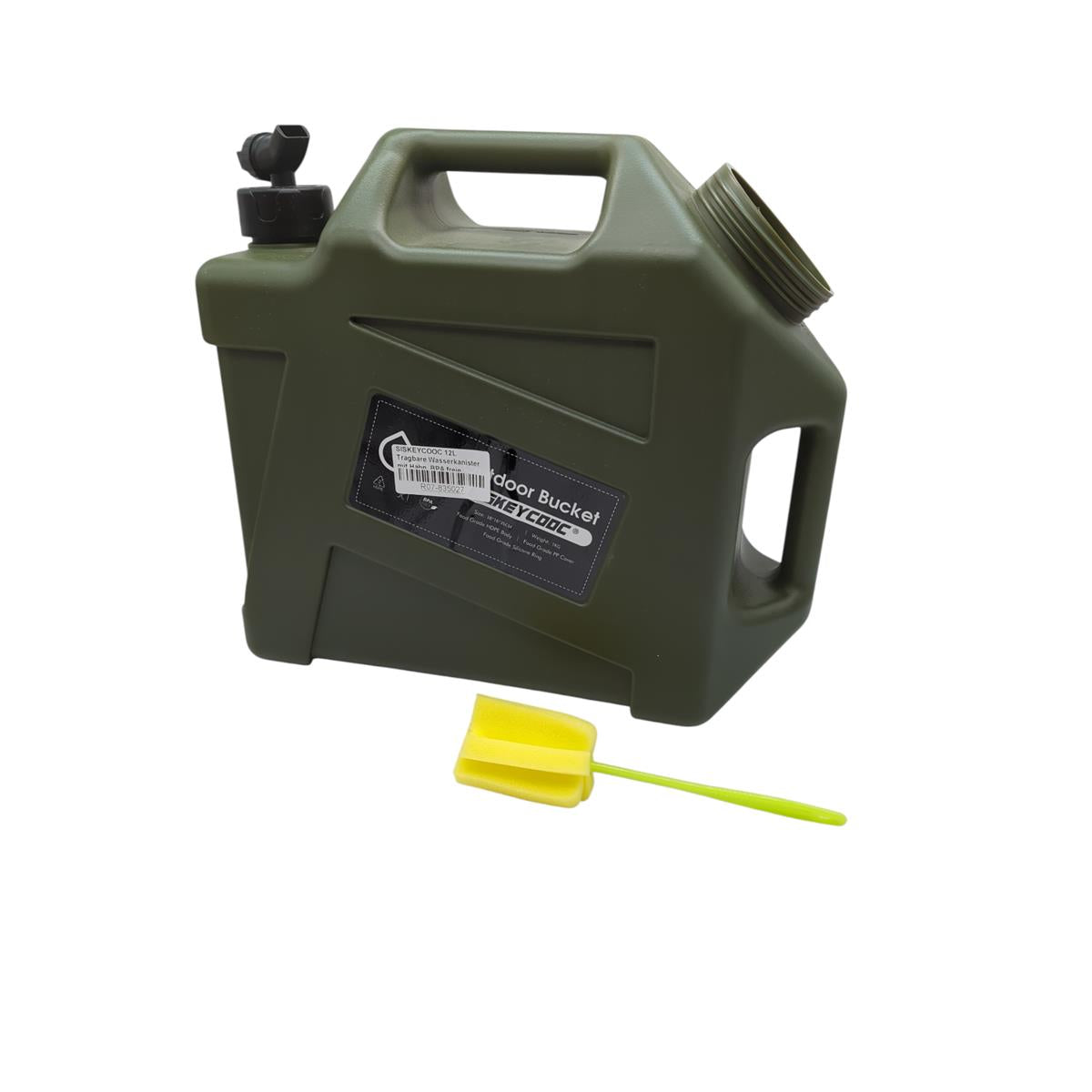SISKEYCOOC Wasserkanister 12L tragbar mit Hahn
