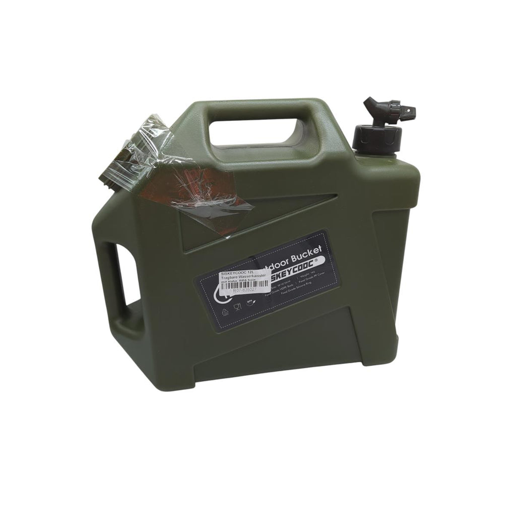 SISKEYCOOC Wasserkanister 12L tragbar mit Hahn