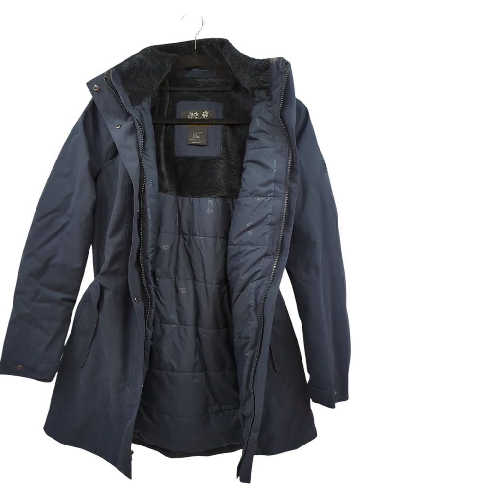 Jack Wolfskin Madison Avenue Mantel Damen Nachtblau Größe M