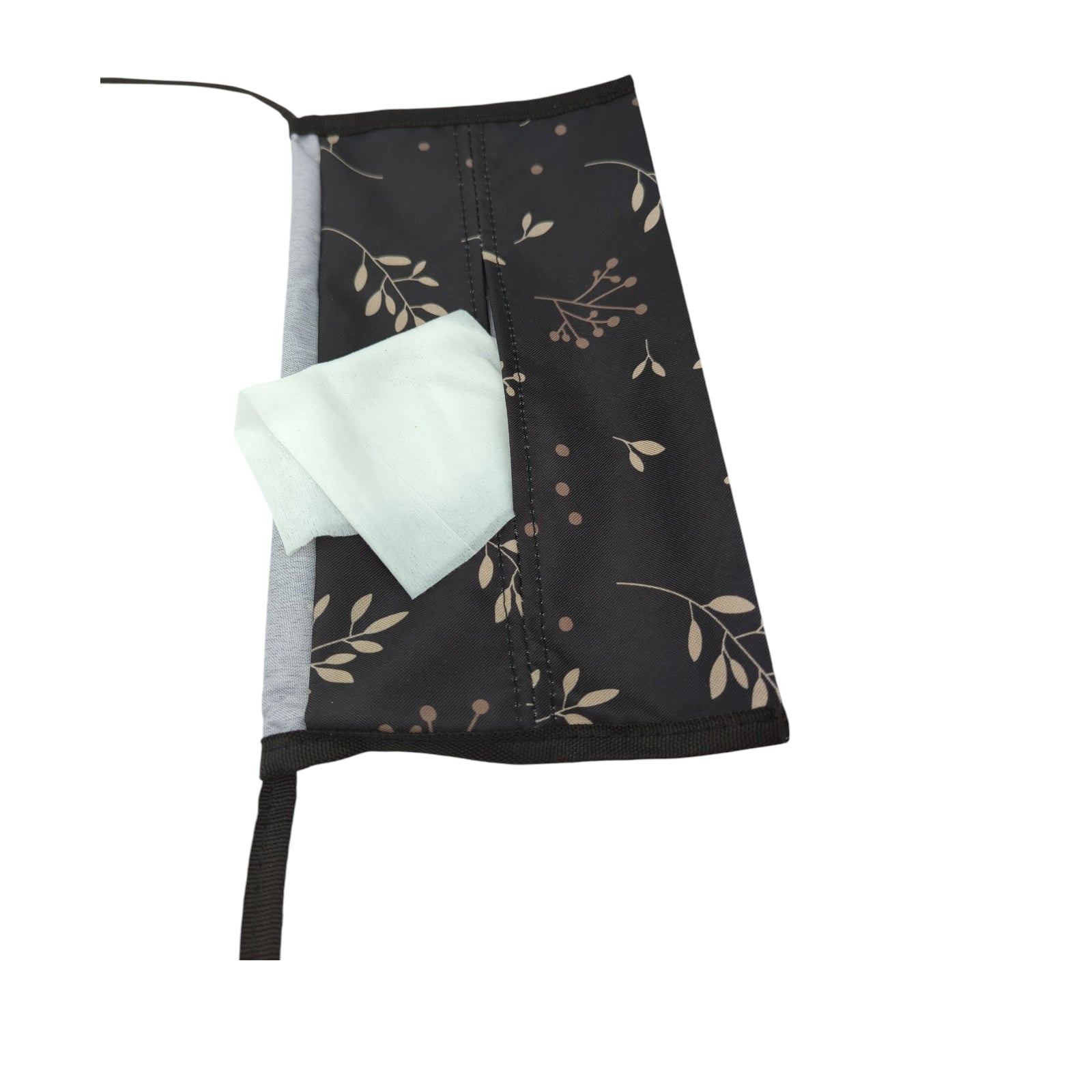 Dooky Romantic Leaves Changing Mat 60 x 34 cm Black