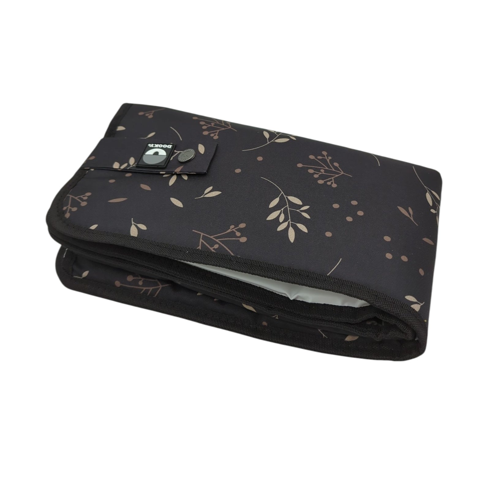 Dooky Romantic Leaves Changing Mat 60 x 34 cm Black