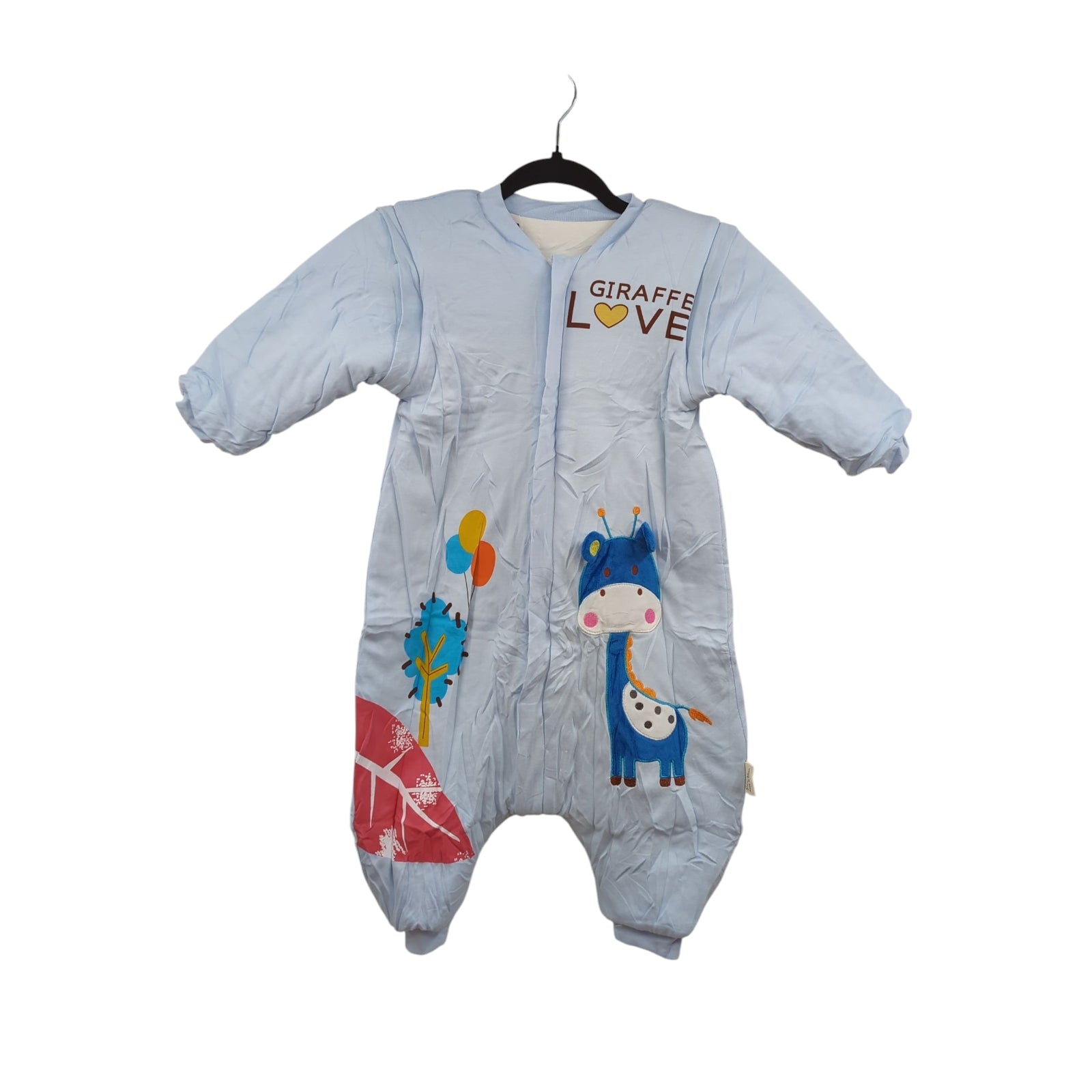 MIKAFEN Baby Schlafsack Langarm Winter Füße abnehmbare Ärmel Größe M