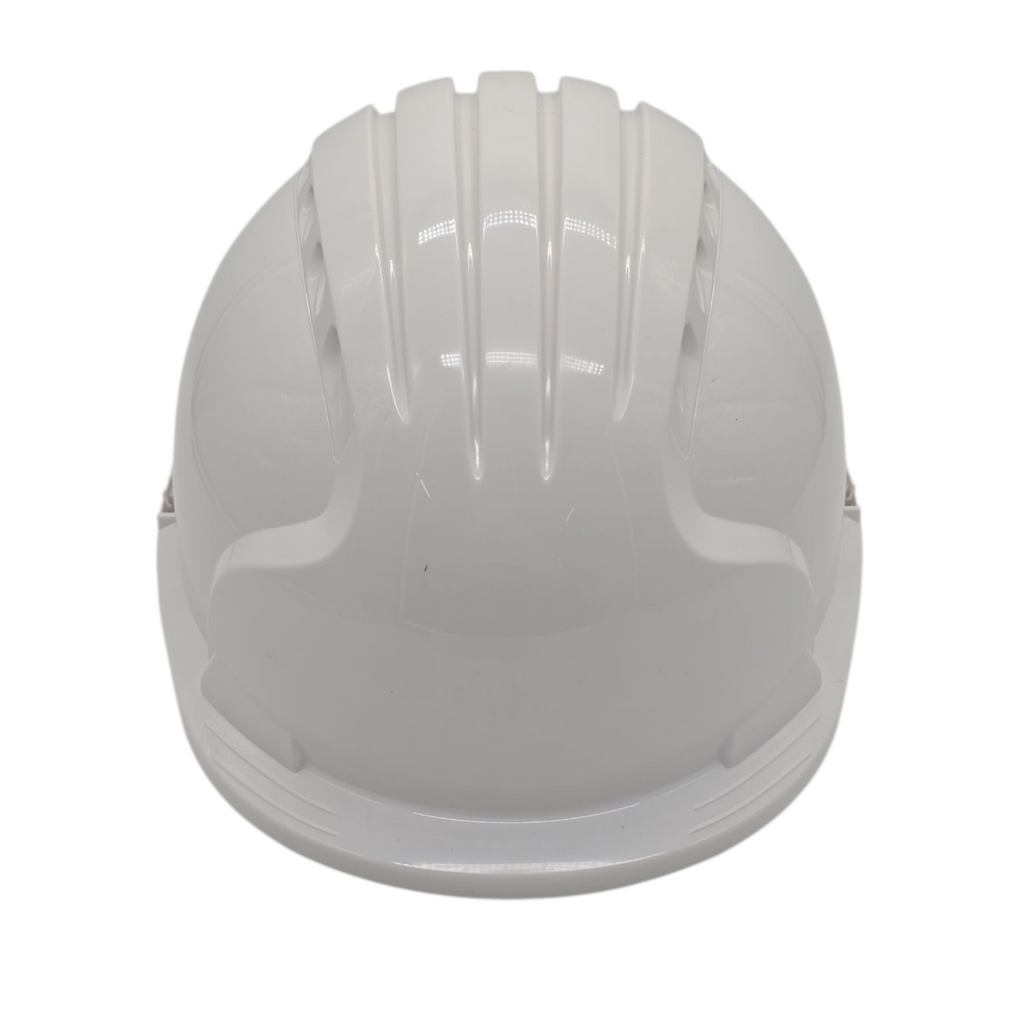 JSP EVO 5 Dualswitch Industriehelm Bergsteigerhelm belüftet Weiß 53–64