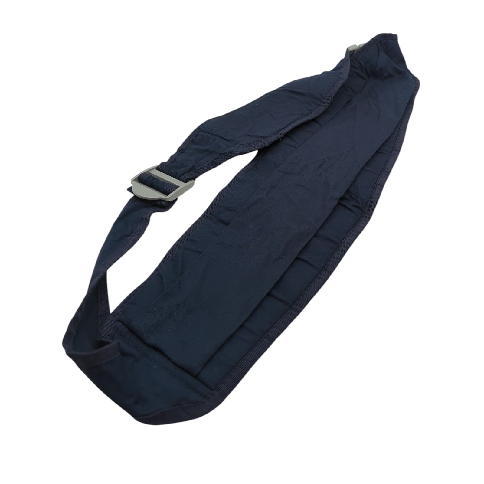 Breathable tote bag with adjustable clips, cotton, dark blue