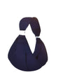 Breathable tote bag with adjustable clips, cotton, dark blue