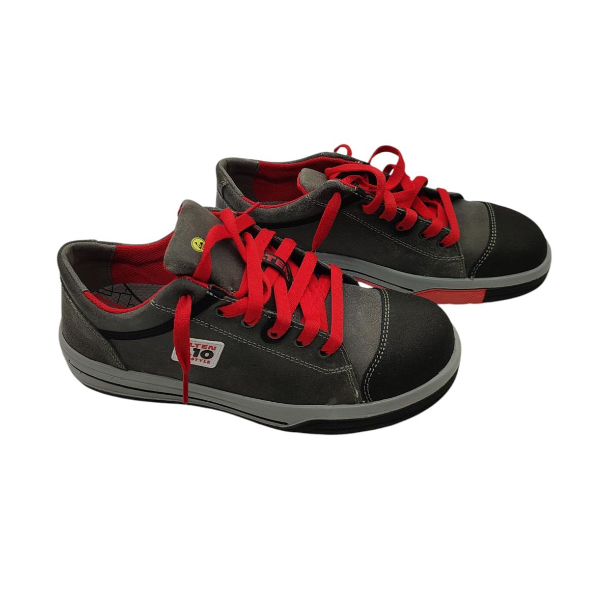 ELTEN Vintage Pirate Low Sicherheitsschuhe ESD S3 Grau/Schwarz 43