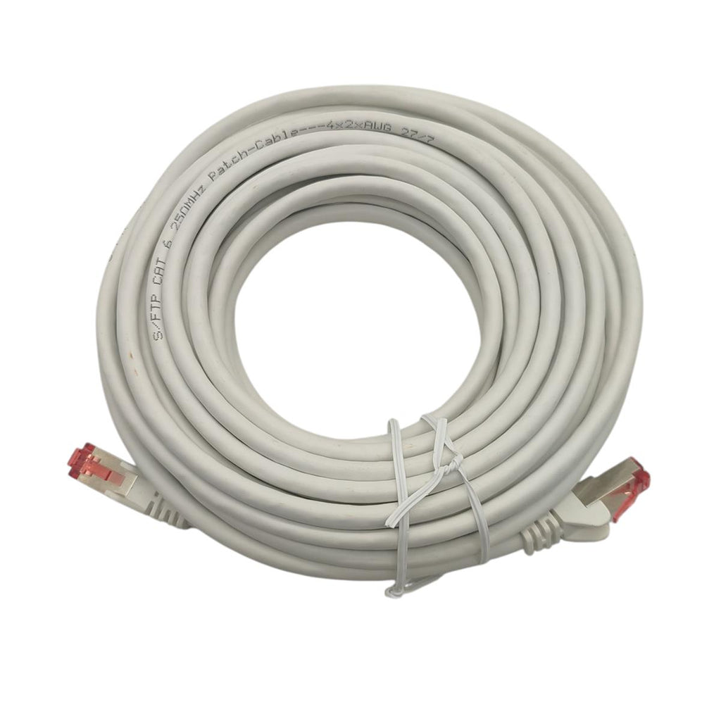 1aTTack.de CAT6 Patchkabel 10 m S/FTP PIMF RJ45 weiß 10x