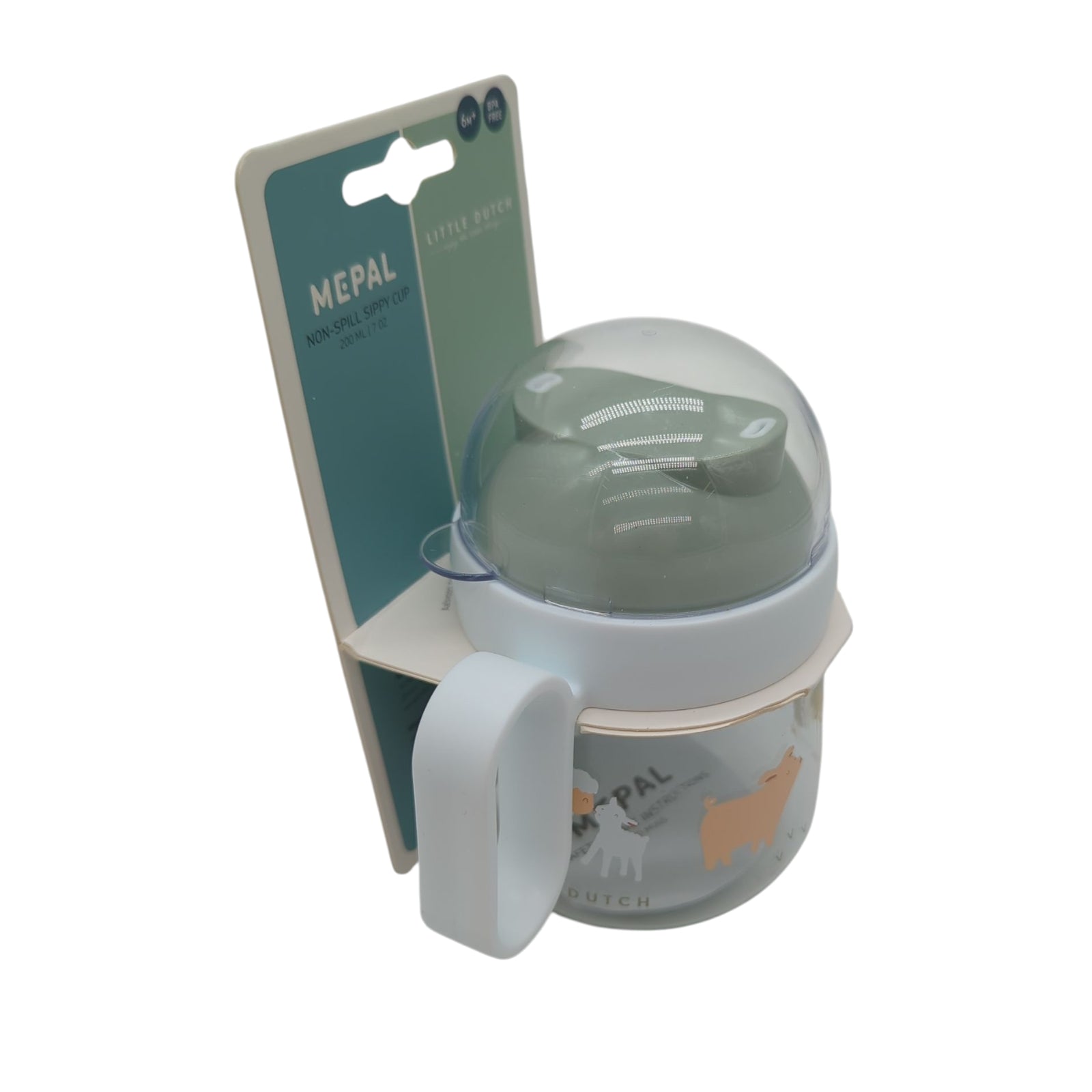 Mepal Little Farm Non-Spill Trainer Cup 200 ml green