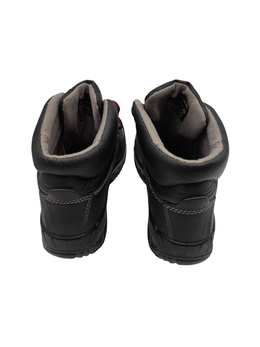 Sicherheitsschuhe S3 Damen und Herren leichtes Leder schwarz Größe 41