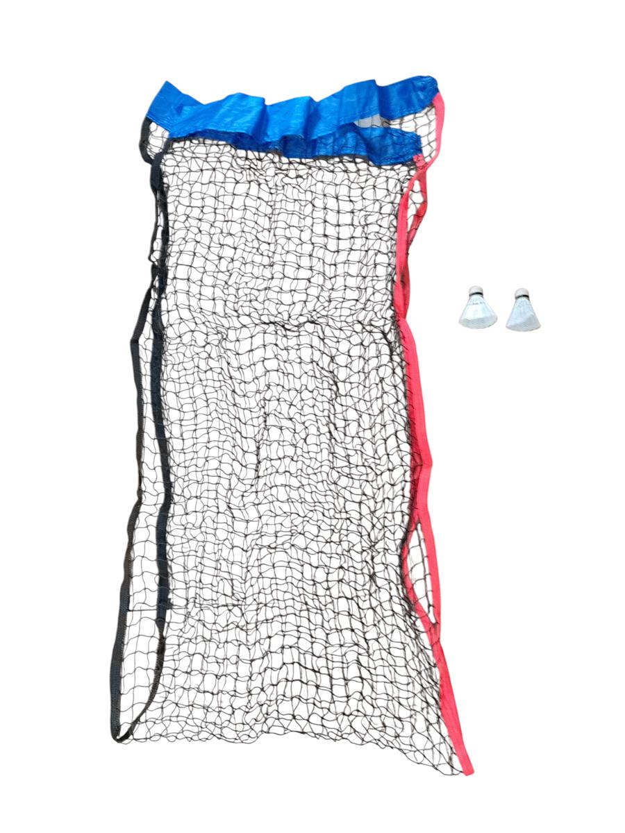 Kapler Badminton Netz höhenverstellbar 300x90–160 cm inkl 2 Schläger