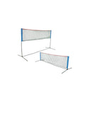 Kapler Badminton Netz höhenverstellbar 300x90–160 cm inkl 2 Schläger