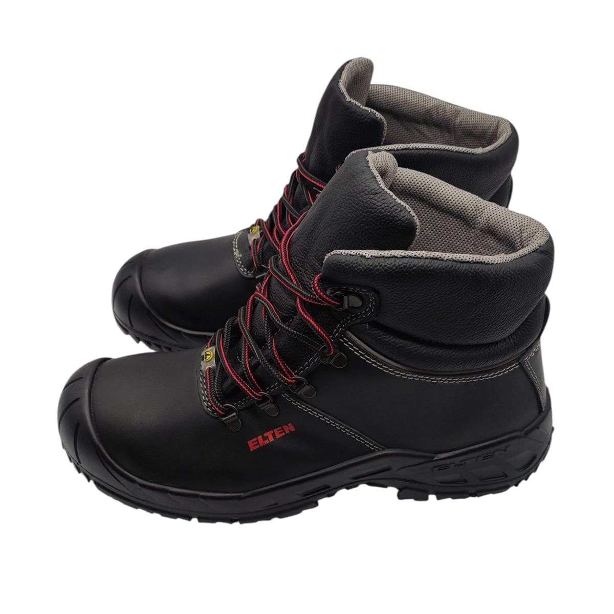 Elten Renzo XXW Mid ESD S3 Sicherheitsschuhe Herren Schwarz Größe 47