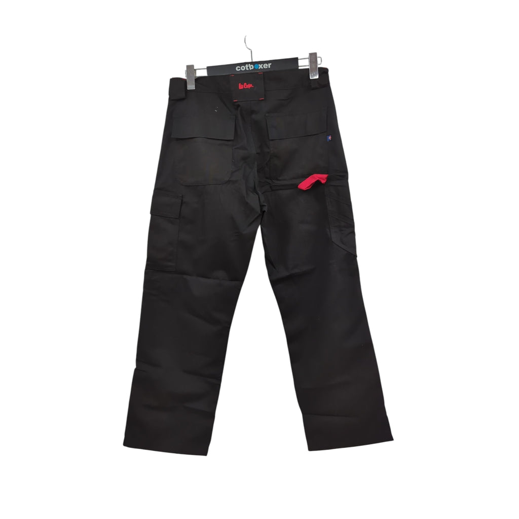 Lee Cooper LCPNT216 Men's Work Trousers Holster Pockets Black 32W/29L