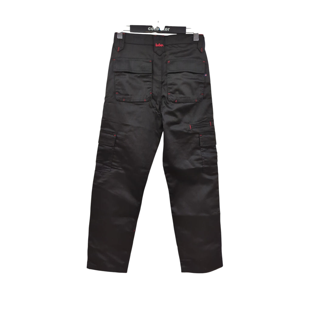 Lee Cooper LCPNT206 Cargo Trousers Black 30W/31L Multi Pocket