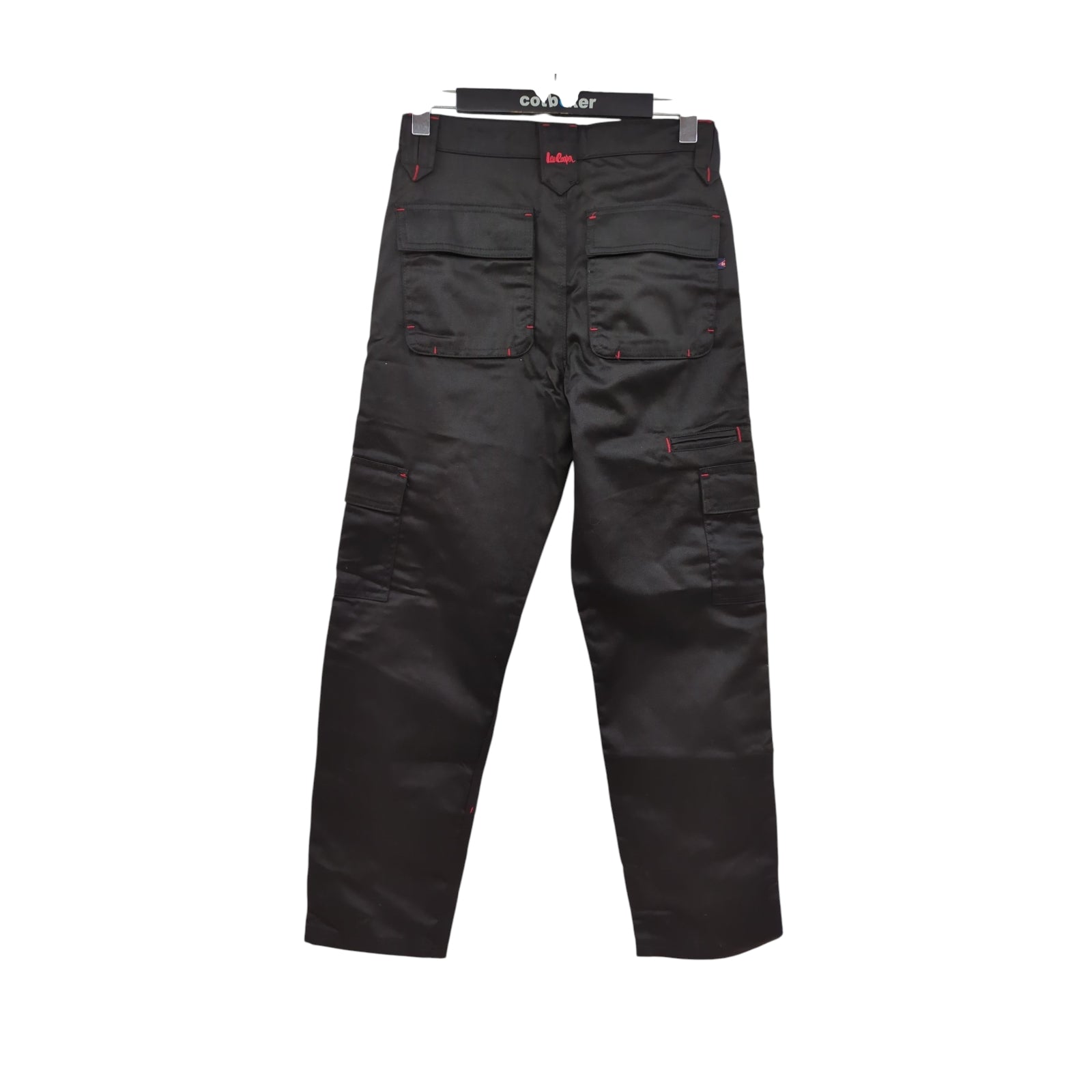 Lee Cooper LCPNT206 Cargo Trousers Black 30W/31L Multi Pocket