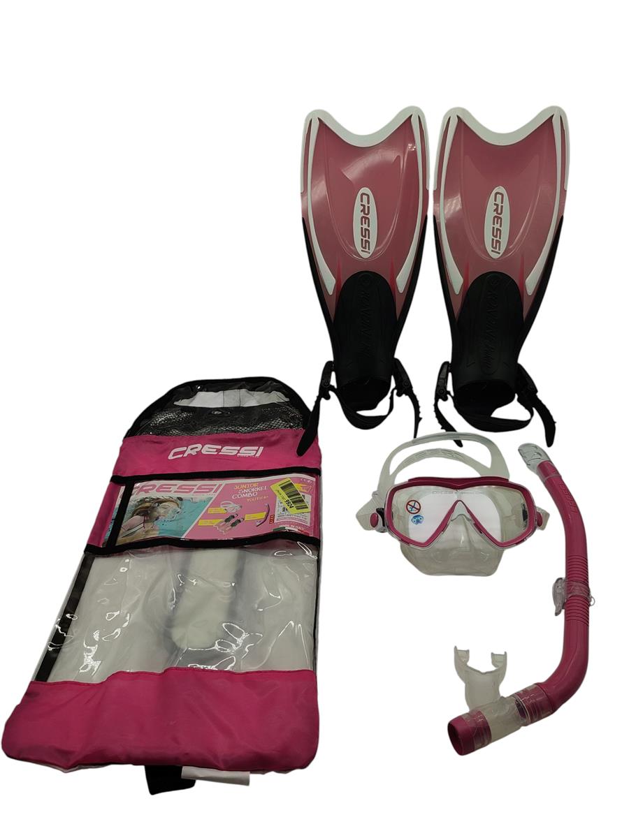 Cressi Mini Palau Bag Kinder Schnorchelset Rosa Größe 29/32