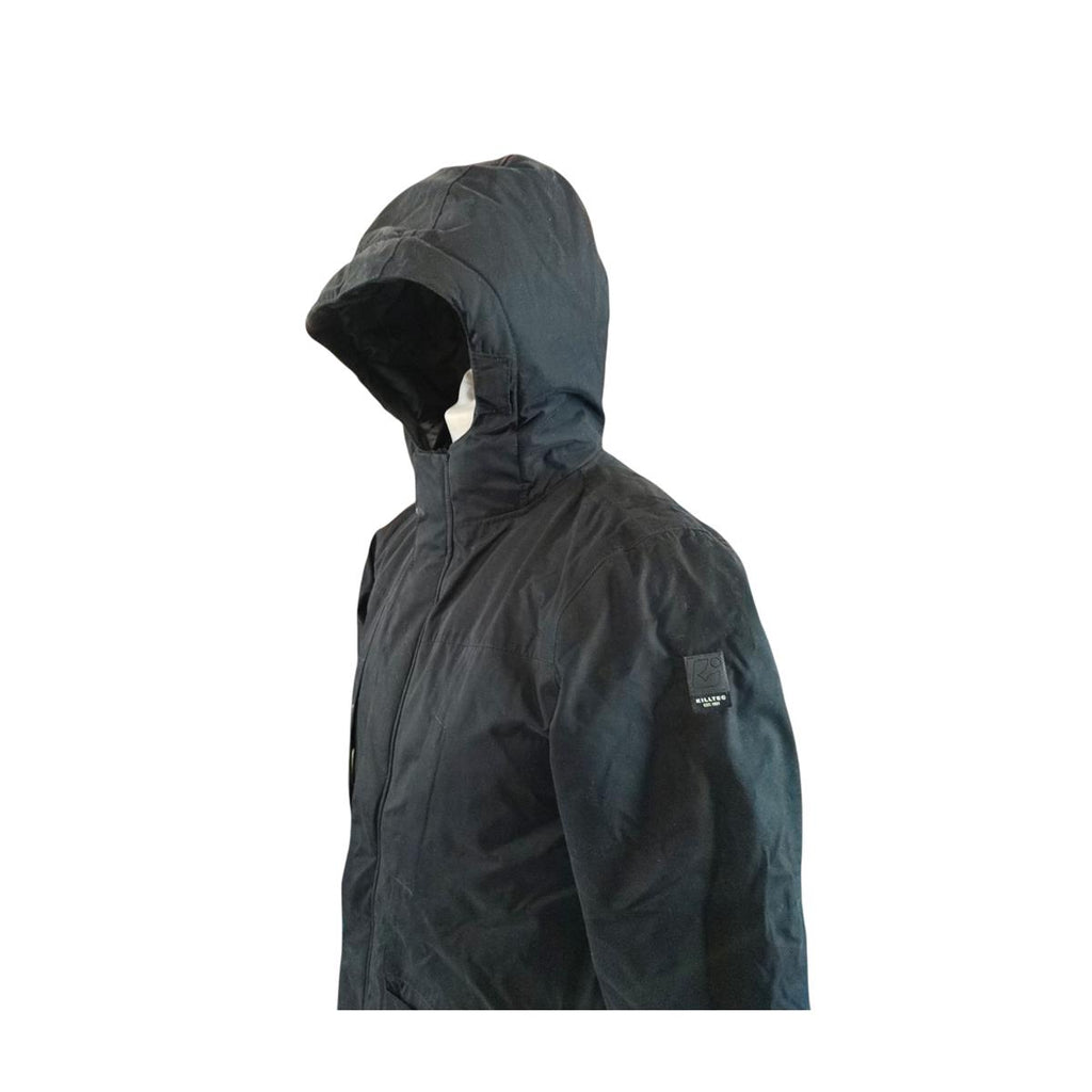 Killtec Boys' Waterproof Parka with Hood, Black, Size 164