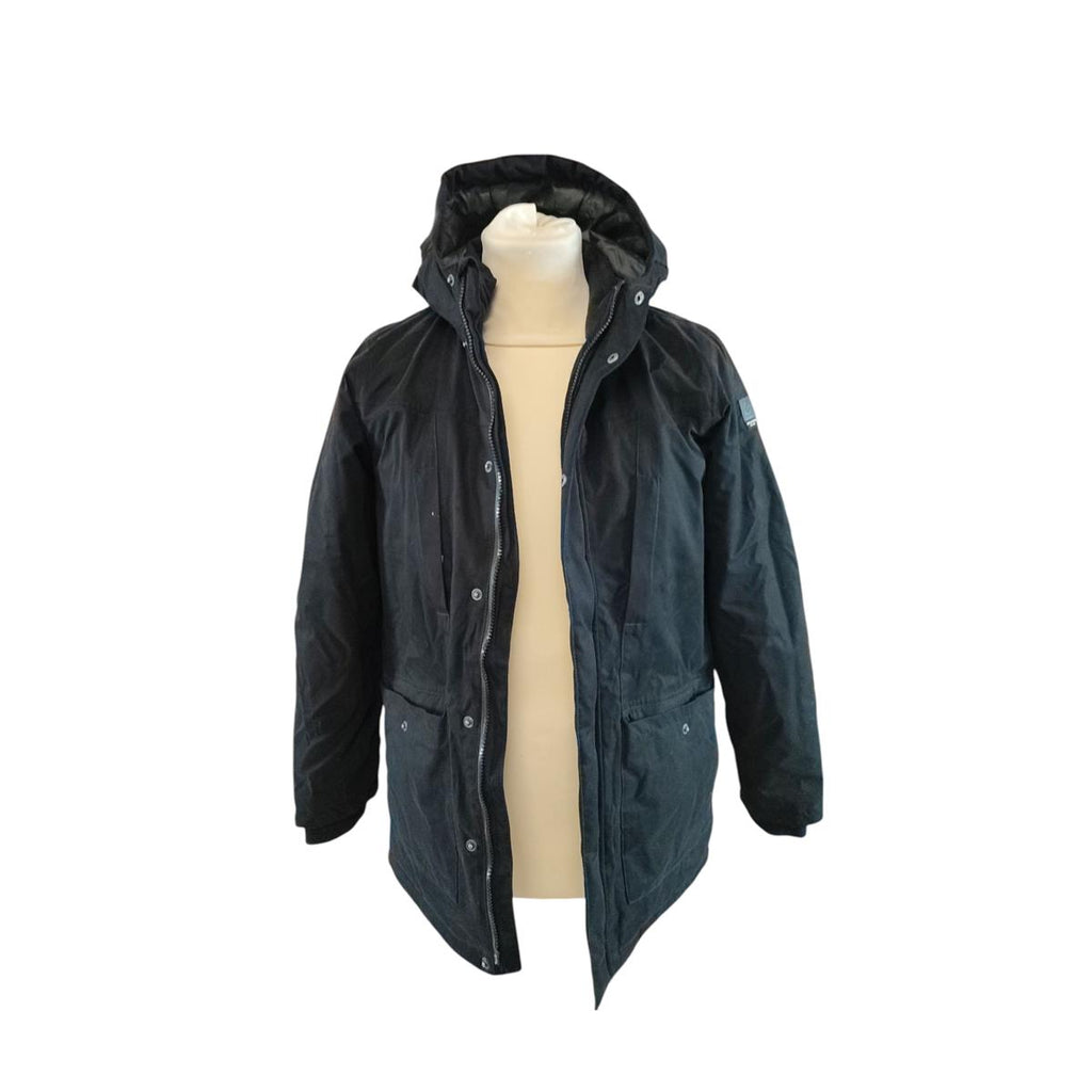 Killtec Boys' Waterproof Parka with Hood, Black, Size 164
