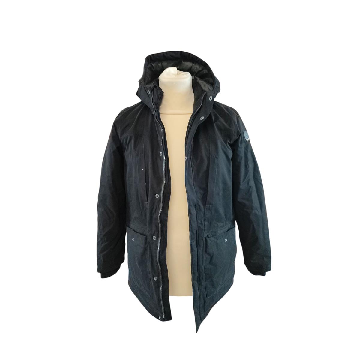 Killtec Boys' Waterproof Parka with Hood, Black, Size 164