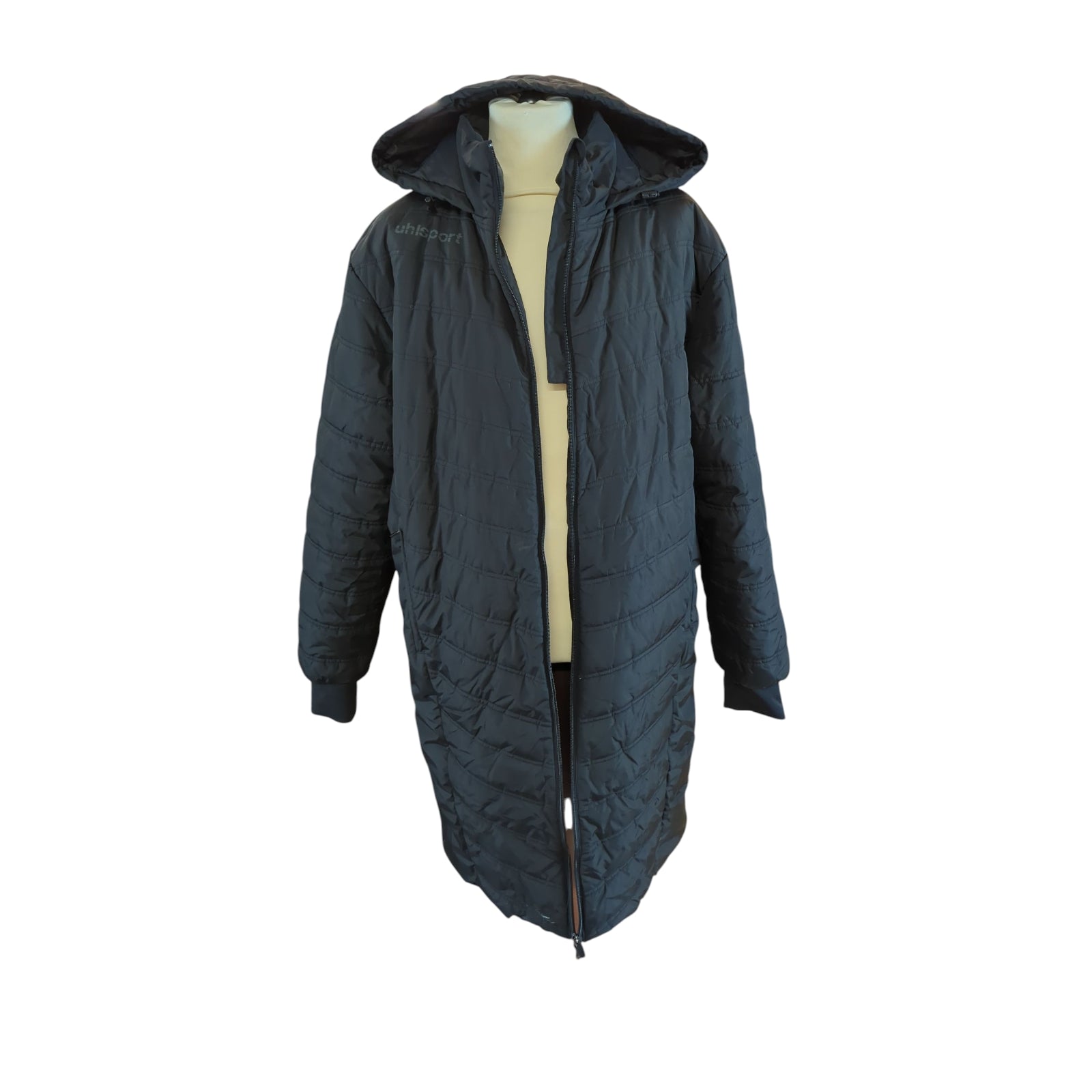 uhlsport Men's Softshell Jacket Essential Winter Bench Jacket Black/Anthra XL