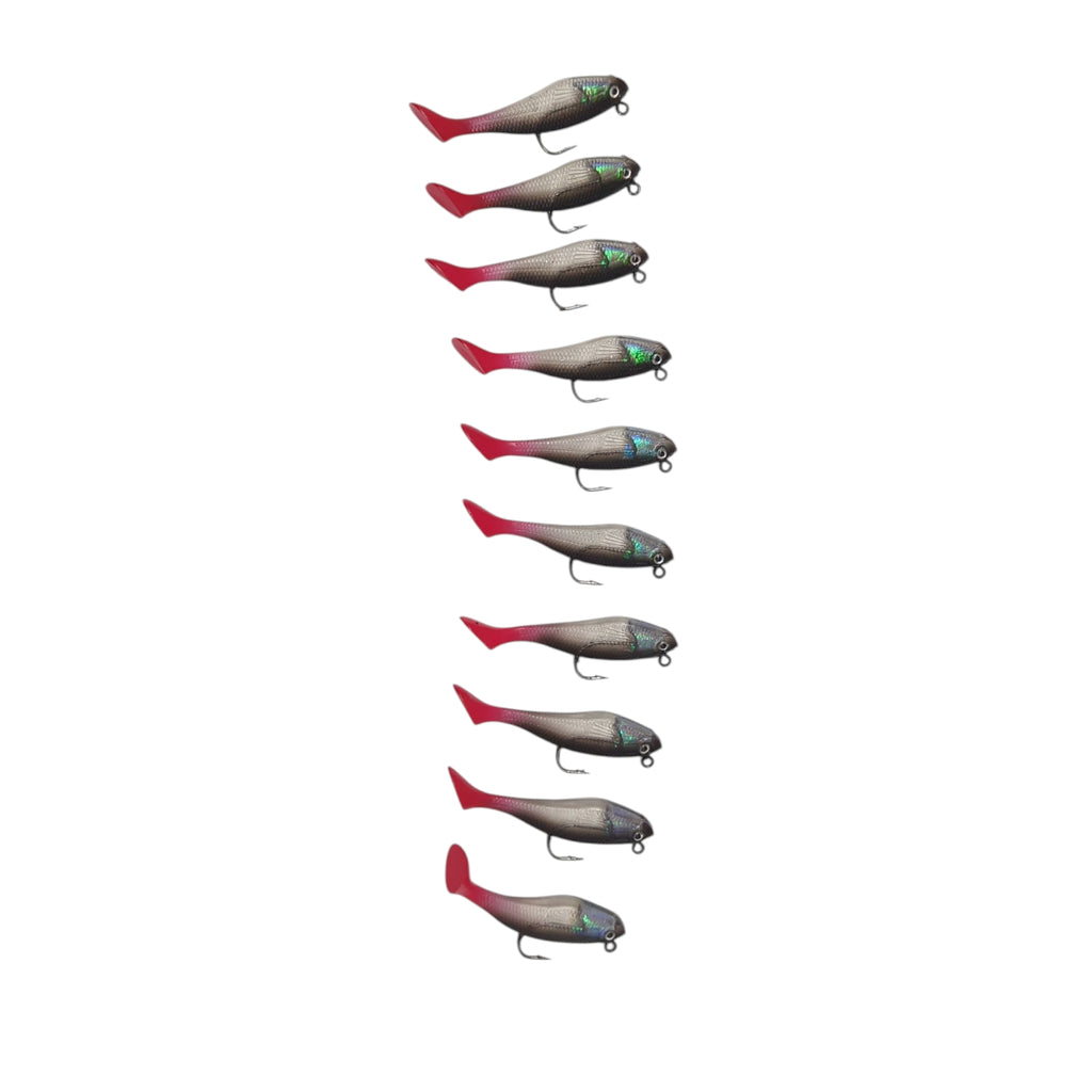 Topwater Popper Fishing Lure Soft Minnow 3D Eyes