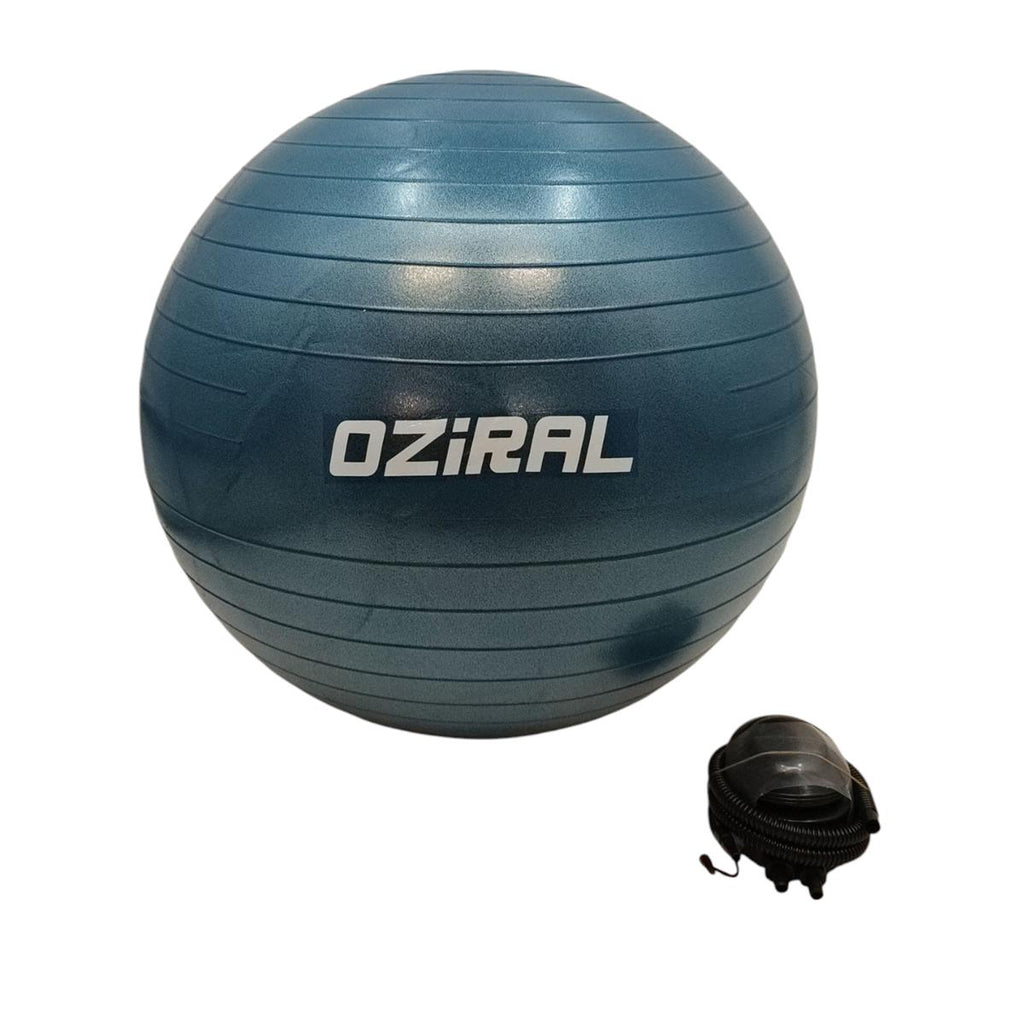 Oziral Gymnastikball 55 cm Anti-Burst mit Luftpumpe bis 250 kg