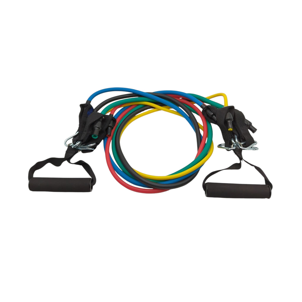 Mode33 200lbs Tube Widerstandsbänder Ganzkörper Krafttraining Fitness Set