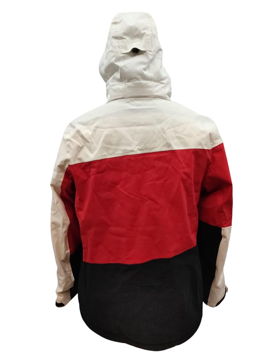 Killtec Damen Skijacke mit Kapuze weiß rot schwarz Größe 42