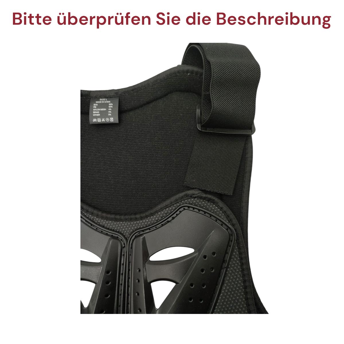 PELLOR Racing Weste Brustschutz Wirbelsäulenschutz Größe L