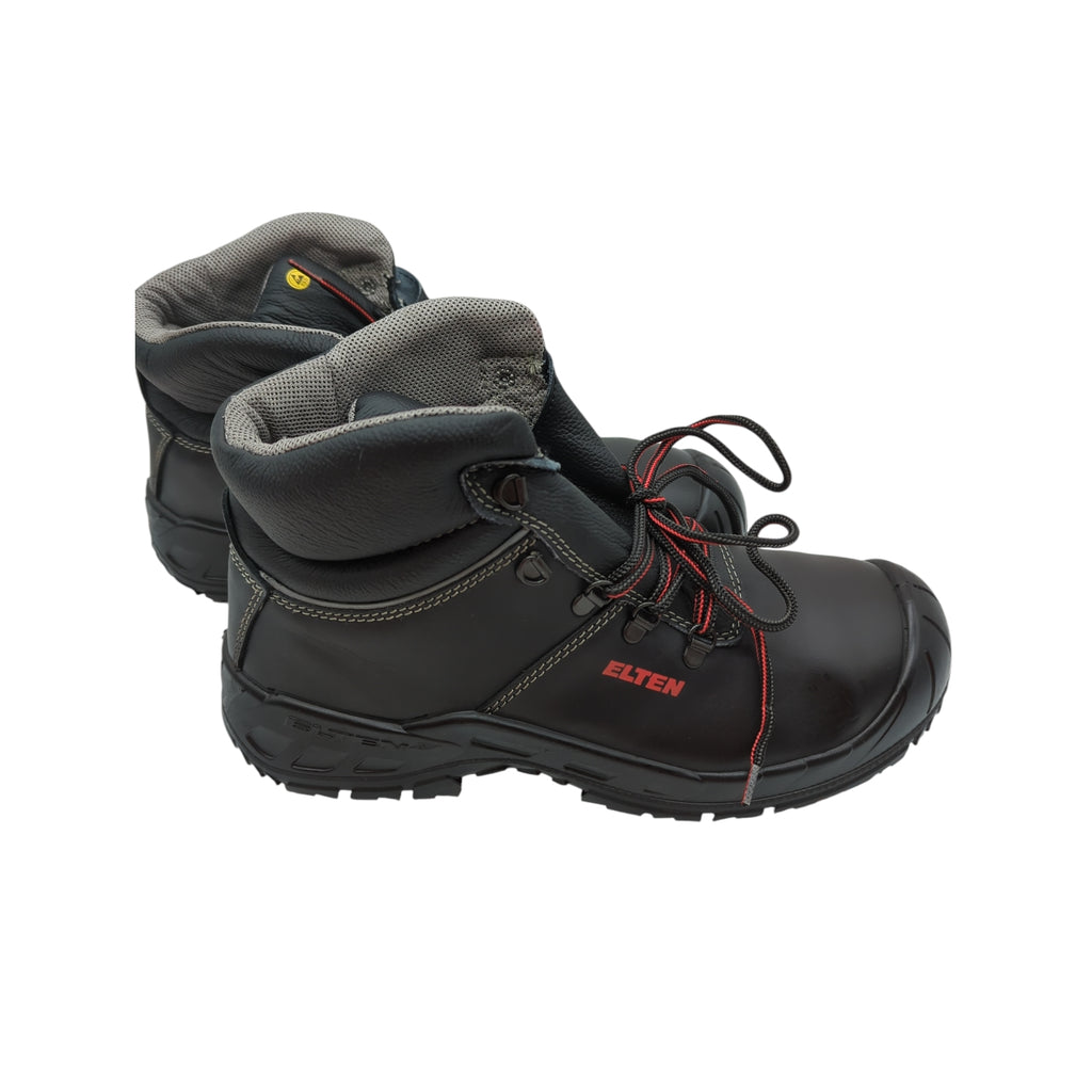 ELTEN RENZO XXW Mid ESD S3 Safety Boots Men Leather Black Size 44
