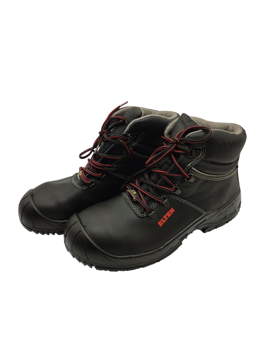 ELTEN RENZO XXW Mid ESD S3 Safety Boots Men Leather Black Size 44