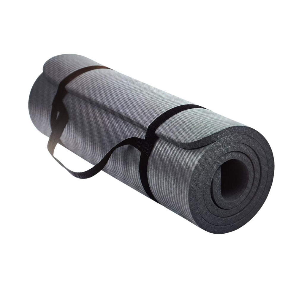 TechFit Yogamatte rutschfest Heimfitness schwarz